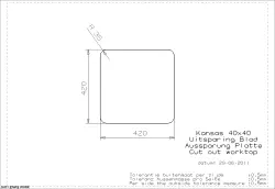 Reginox rvs Spoelbak 40x40 25cm hoog extra diep onderbouw, opbouw en vlakinbouw 1150431330