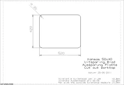 Reginox rvs Spoelbak 50x40 25cm hoog extra diep onderbouw, opbouw en vlakinbouw 1150431331