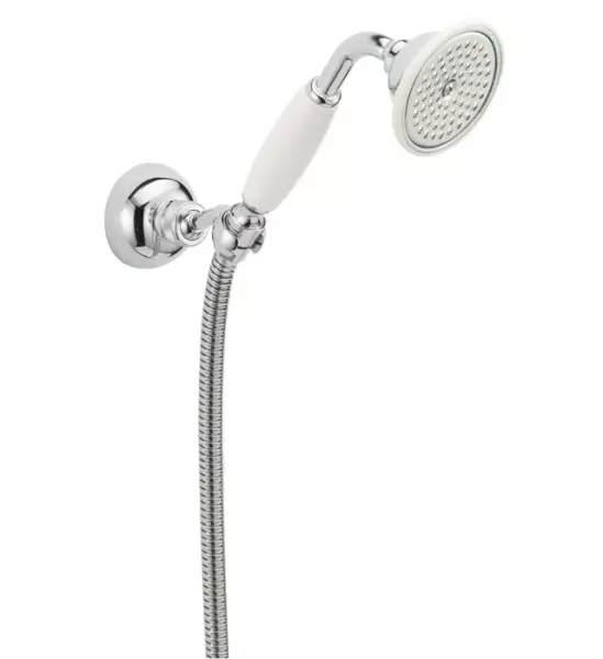 Huber Victorian handdouche met ophanghaak en doucheslang RVS 63.03H.AC