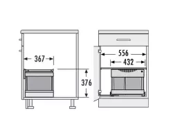 Hailo Tandem S 2 Plus 2 afvalemmers 1153449242