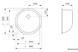 Reginox Amazone RVS Spoelbak vlakinbouw B30G4LLU02GDS