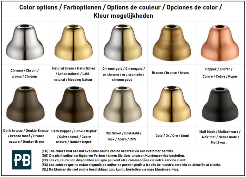 PB Nostalgische keukenkraan Classic C muurkraan Brons 10.2722