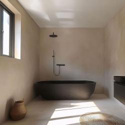 Waterevolution Flow douchethermostaat met douchegarnituur zwart T140TPR