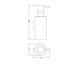 Waterevolution Deep zeepdispenser chroom A22601