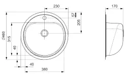 Reginox Atlantis CC RVS Spoelbak vlakinbouw en vlakopbouw B3038LLU01NDS.1