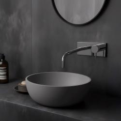 Waterevolution Flow inbouw wastafelkraan met afdekplaat chroom met uitloop 21cm T1161B01-21