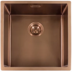 Reginox Miami 5040 OKG RVS spoelbak koper kleur PVD Copper 50x40 L7684 R30738