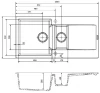 Reginox Amsterdam 15 Regi-graniet 1,5 spoelbak wit opbouw R30950