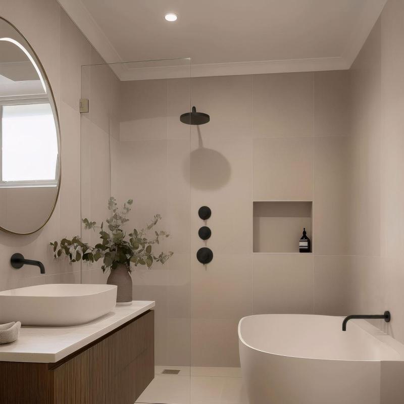 Waterevolution Flow inbouw douchethermostaat met 2 stopkranen mat zwart 1208916222