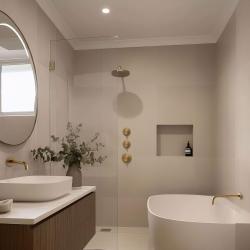 Waterevolution Flow inbouw douchethermostaat met 2 stopkranen geborsteld messing 1208916452