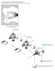 Waterevolution Flow inbouw douchethermostaat met 3 stopkranen chroom 1208916502