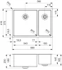 Reginox New Jersey RVS 1,5 Spoelbak 34x37 + 18x37 T09J8LLU08GDS R32817