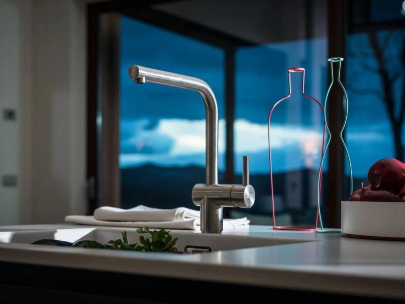 Franke massief rvs Keukenkraan Atlas Neo draaibare uitloop 115.0521.435