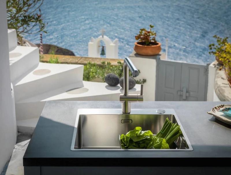 Franke massief rvs Keukenkraan Atlas Neo draaibare uitloop 115.0521.435