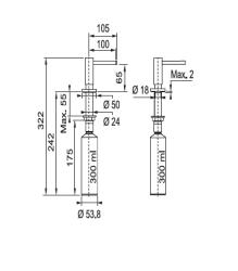 Franke Active Inbouw Zeepdispenser Chroom 119.0547.902