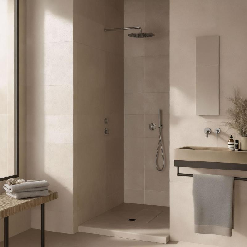 Waterevolution Flow inbouw douchethermostaat met 1 stopkraan chroom 1208920980