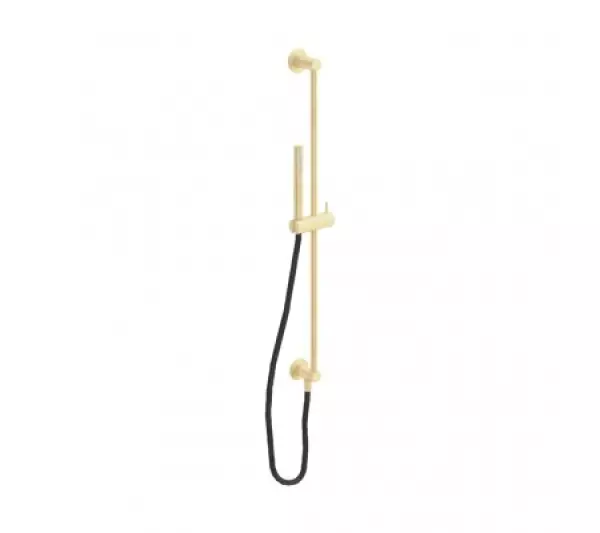 Waterevolution Flow glijstangset met handdouche 800mm Light Gold T1661WGE