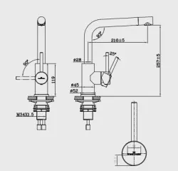 Reginox Somo rvs keukenkraan draaibare uitloop volledig geborsteld RVS R34569