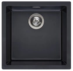 Reginox Amsterdam Nieuw model 40 Regi-graniet spoelbak Pure black zwart onderbouw en opbouw 1208953362