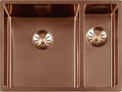 Lorreine 3415SP Copper rvs 1,5 anderhalve spoelbak gootsteen PVD Koper 3415cm 1208953418