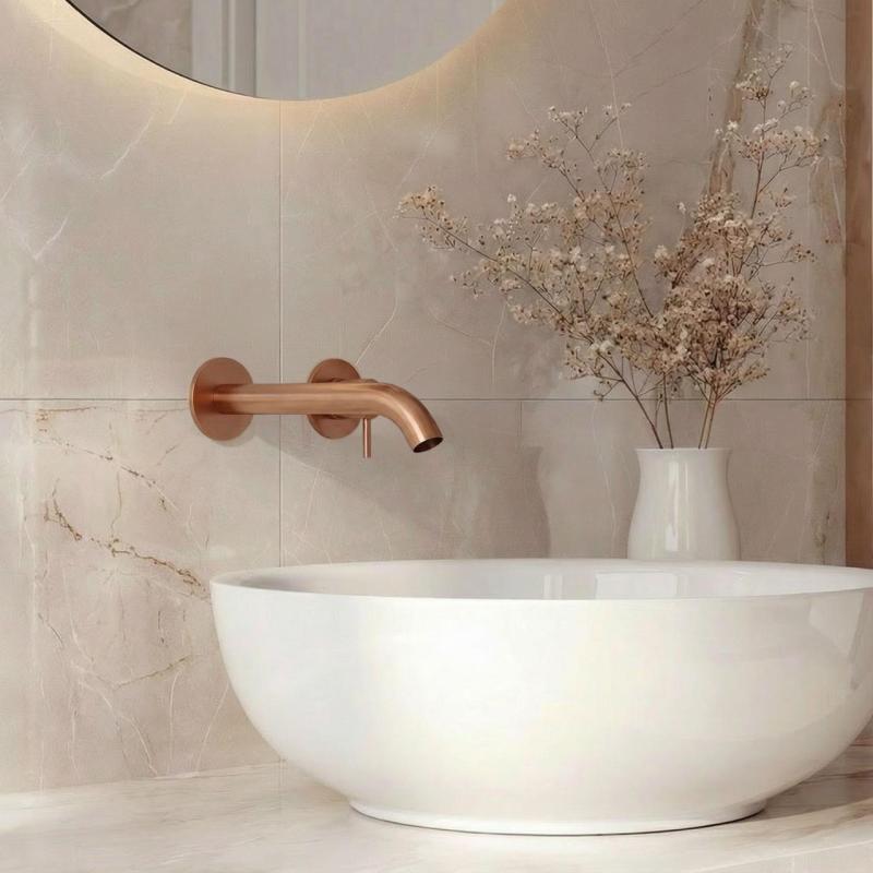 SB Round 316 inbouw wastafelmengkraan RVS 102mm