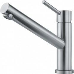 Franke Orbit massief rvs lage Keukenkraan met draaibare uitloop inox 115.0569.290