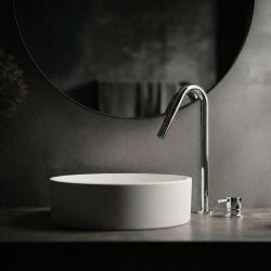 Waterevolution Flow 2-gats wastafelkraan chroom met hoge V 120mm uitloop T1122V01