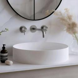 Waterevolution Flow 3-gats Inbouw Wastafelkraan Volledig RVS met uitloop 15 cm T1163FIE-15