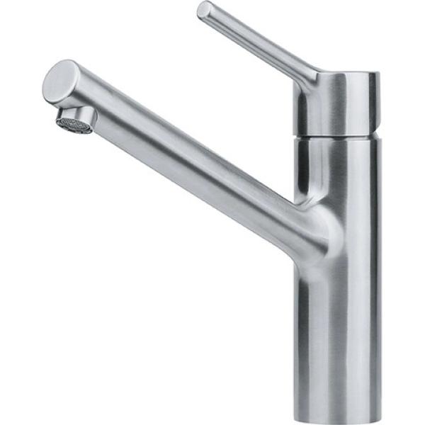 Franke Taros Neo massief rvs lage Keukenkraan met draaibare uitloop inox 115.0596.320