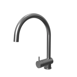 Waterevolution Flow keukenmengkraan PVD Gun metal met uittrekbare uitloop T155GME