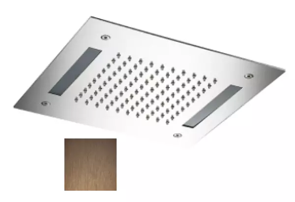 SB Easy  Regendouche inbouw 30x30cm PVD Koper met verlichting 1208955441