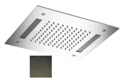 SB Easy  Regendouche inbouw 30x30cm PVD Gun Metal met verlichting 1208955443