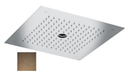 SB inbouw Regendouche plafond met icicle straat 38x38cm PVD Koper 1208955658