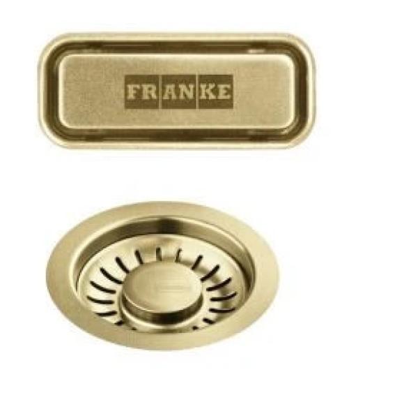 Franke Mythos masterpiece Korfplugset goud met overloop 112.0652.898