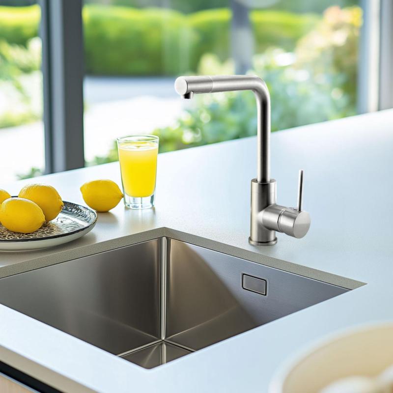 Ausmann Lavea keukenkraan rvs met draaibare uitloop en draaibare perlator 1208957160