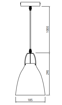 Decor Orient conisch metalen hanglamp wit 4451