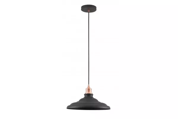 Decor Loret tijdloze zwarte hanglamp 34,8 cm doorsnee 9721