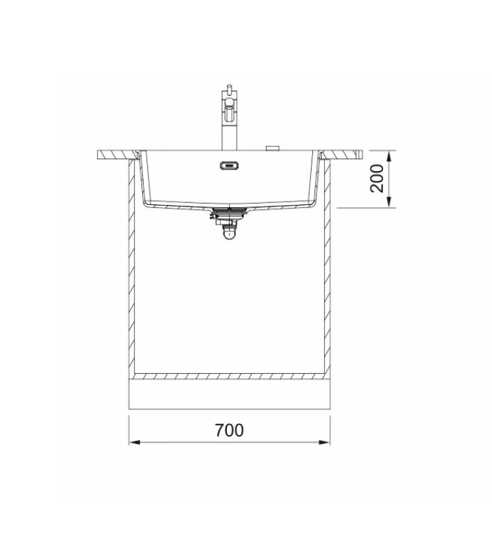Franke Maris MRG 110-62 Fragranite matt black spoelbak onderbouw