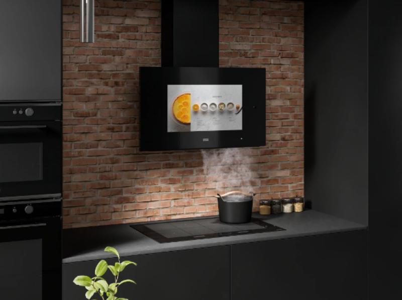 Franke AQ Sense wandmodel zwart afzuigkap 80cm 330.0657.269