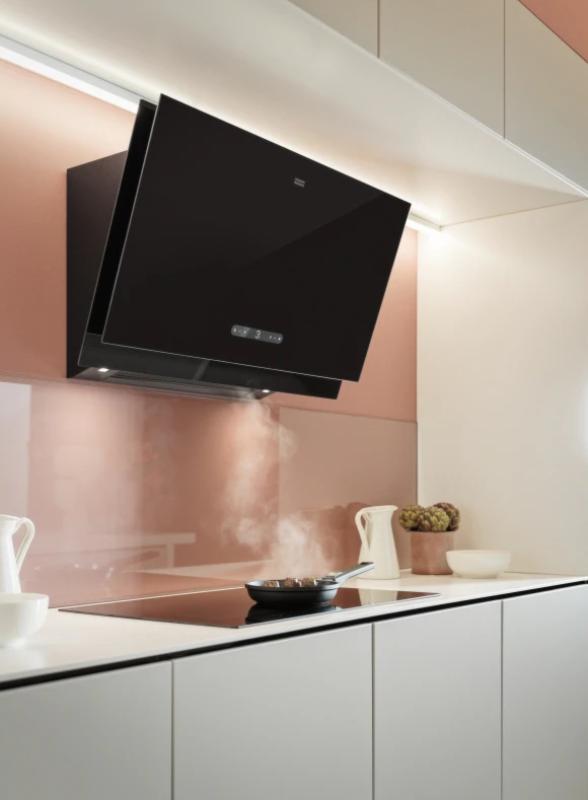 Franke Maris 2.0 Pro verticaal zwart glas afzuigkap 90cm 330.0682.357