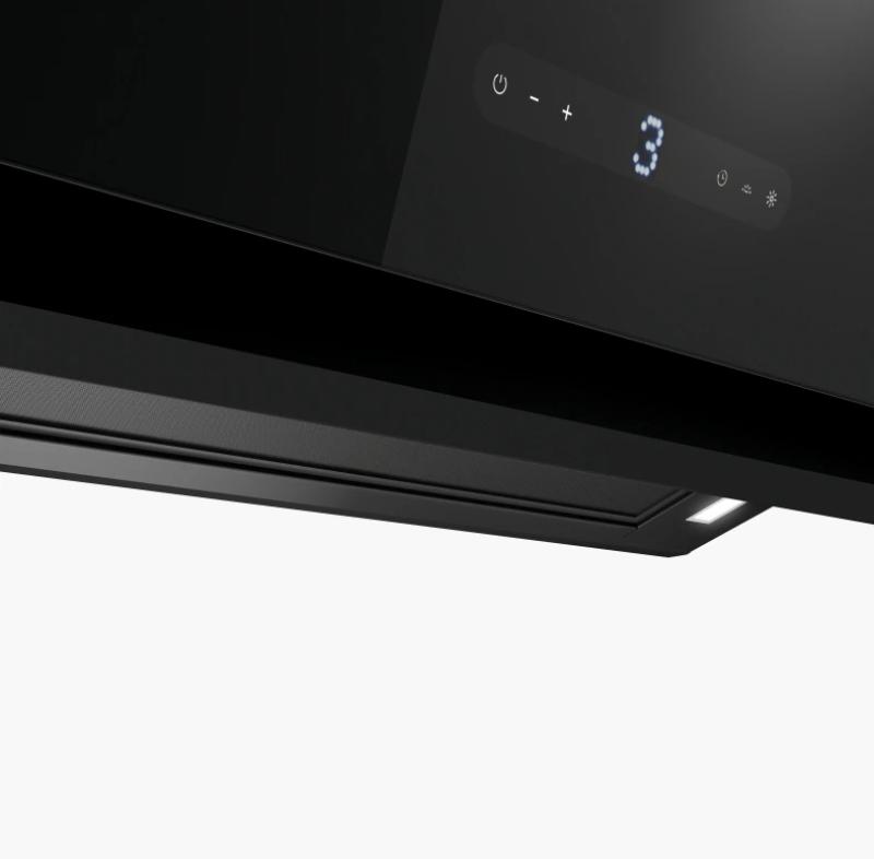 Franke Maris 2.0 Pro verticaal zwart glas afzuigkap 80cm 330.0682.358