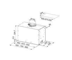 Franke Mythos Box Flush Premium inbouw mat zwart afzuigkap 86cm 305.0665.393