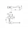 Huber Croisette 3-gats Wastafelmengkraan Chroom CS00351021