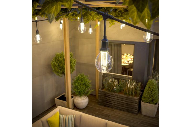 Decor Tuinslinger 10m AC220-240V 50-60Hz 10xE27 2x0 75mm 1208958646