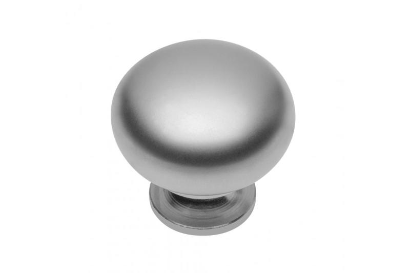 Steel knob BERGAMO aluminium 1208959156
