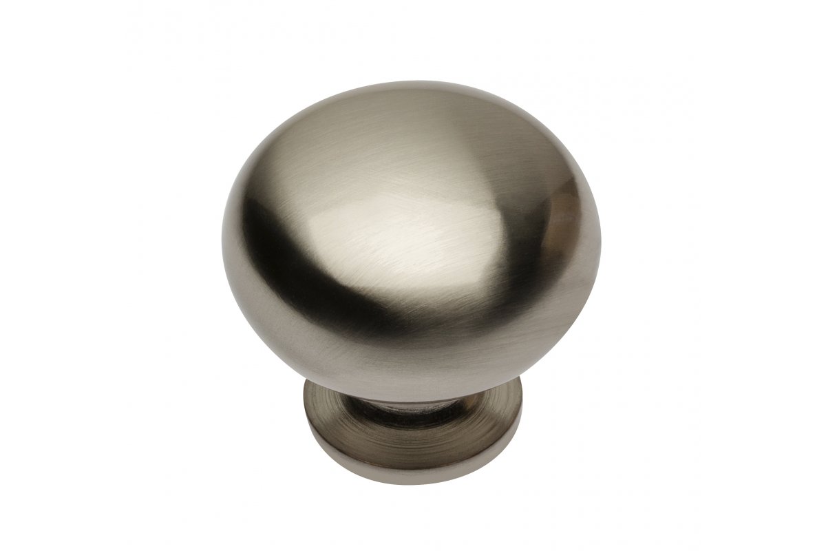 Steel knob BERGAMO brushed steel 1208959157 - Productafbeelding