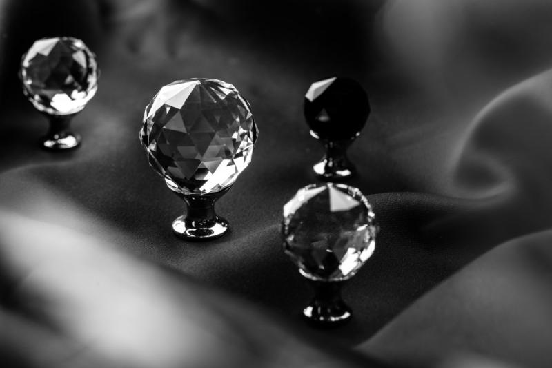 Zamak knob Crystal Palace A 25mm chrome + CRYSTAL 1208959264