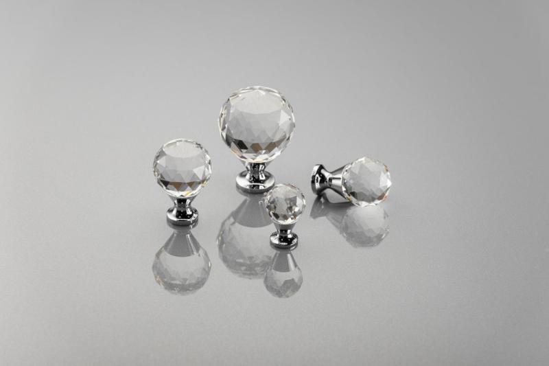 Zamak knob Crystal Palace A 25mm chrome + CRYSTAL 1208959264