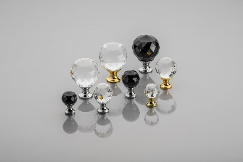 Zamak knob Crystal Palace A 40mm chrome + CRYSTAL 1208959268