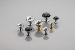 Zamak knob Crystal Palace B 40mm chrome + CRYSTAL 1208959275